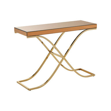 Kensington Townhouse Brown Mirrored Console Table