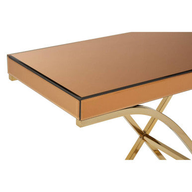 Kensington Townhouse Brown Mirrored Console Table