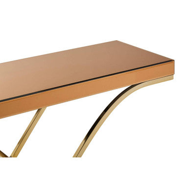 Kensington Townhouse Brown Mirrored Console Table