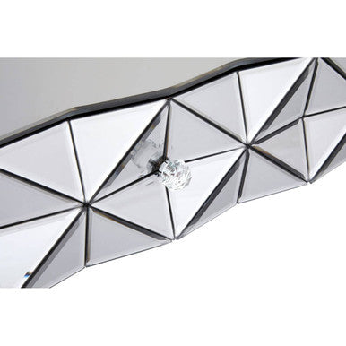 Silve Rectangular Coffee Table with Smoked Glass Detail | Soho