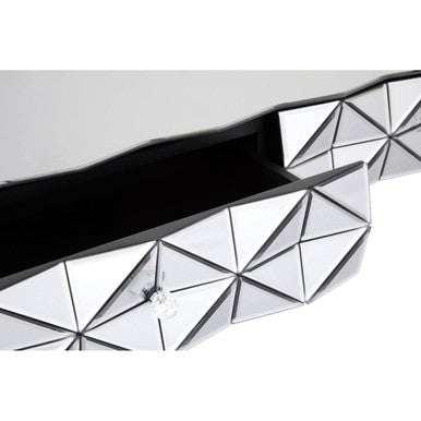 Silve Rectangular Coffee Table with Smoked Glass Detail | Soho