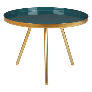 Enox Diesel Green and Gold Finish Large Coffee Table