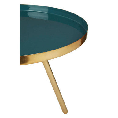 Enox Diesel Green and Gold Finish Large Coffee Table