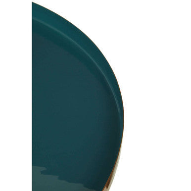 Enox Diesel Green and Gold Finish Large Coffee Table