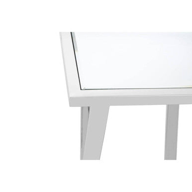 Silver Console Table with Mirrored Top | Reena