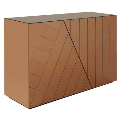 Brown Tinted Mirror Console Table | Roza