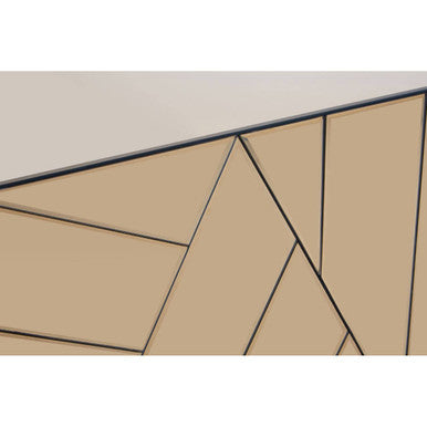 Brown Tinted Mirror Console Table | Roza