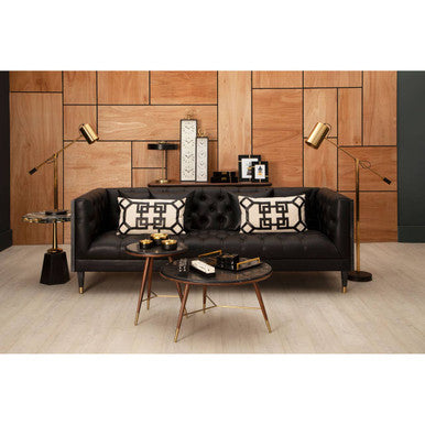 Odell Hexagonal Horn Top Side Table