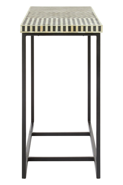 Boho Mango Wood with Bone Inlay Console Table