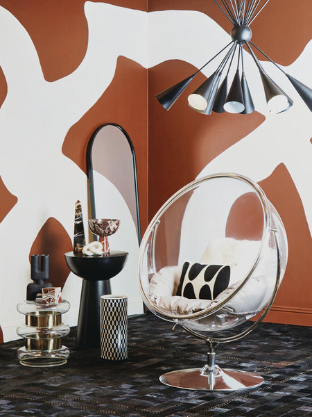 Margot Clear Glass and Gold Finish Side Table