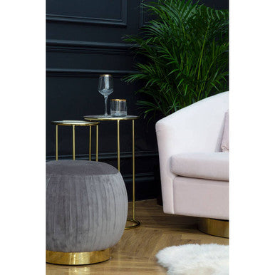 Vita Amethyst Top Set Of 2 Nesting Side Tables