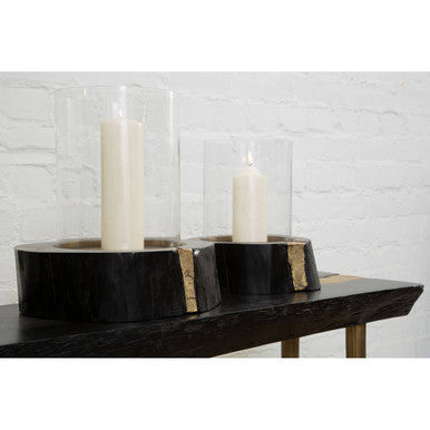 Asamra Black Acacia Wood Console Table