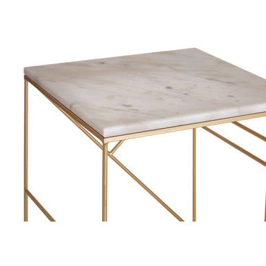 Avantis Marble Set Of 2 Square Nesting Tables