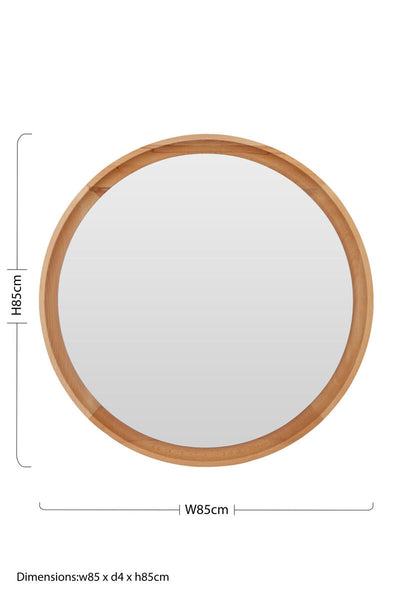 Kensington Townhouse Round Wall Mirror