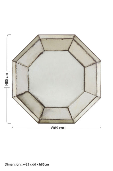 Riza 3D Octagonal Wall Mirror