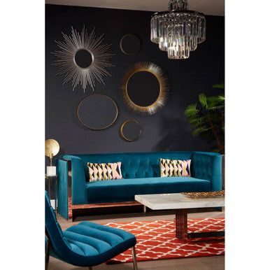 Cristal Silver Finish Wall Mirror