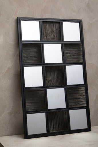 Enzo Black Wire Wall Mirror