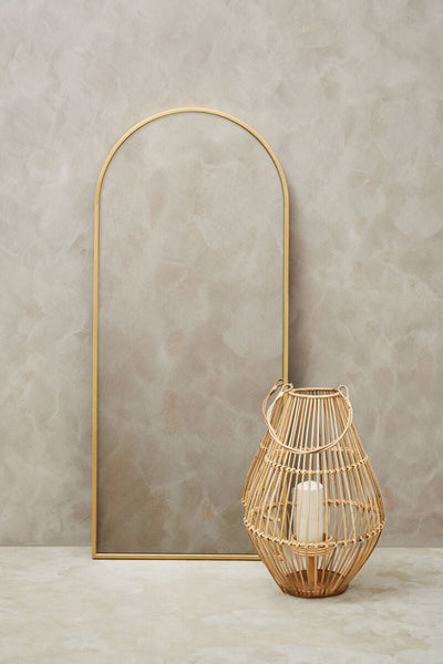 Descartes Gold Finish Wall Mirror