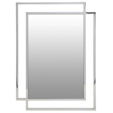 Allure Silver Finish Wall Mirror