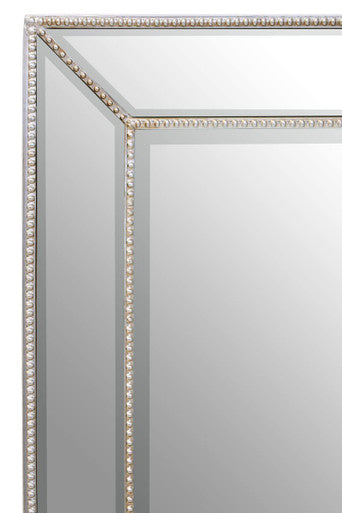 Lapari Silver Finish Rectangular Wall Mirror