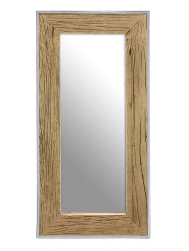 Natural Wood Rectangular Wall Mirror | Kerala