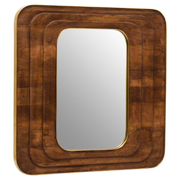 Mango Wood Carved Wall Mirror | Sangar