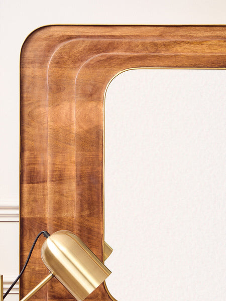 Mango Wood Carved Wall Mirror | Sangar