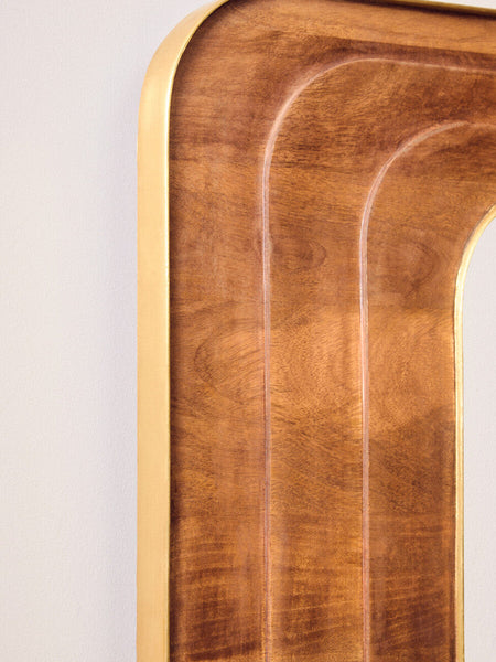 Mango Wood Carved Wall Mirror | Sangar