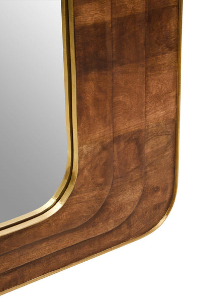 Mango Wood Carved Wall Mirror | Sangar