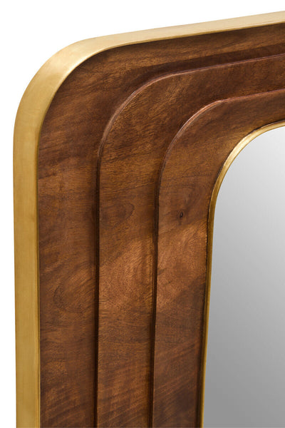 Mango Wood Carved Wall Mirror | Sangar