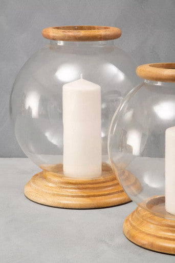 Hampstead Hurricane Large Glass Candle Holder