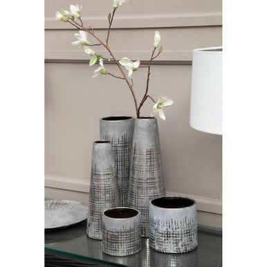 Embra Large Grey Ceramic Planter