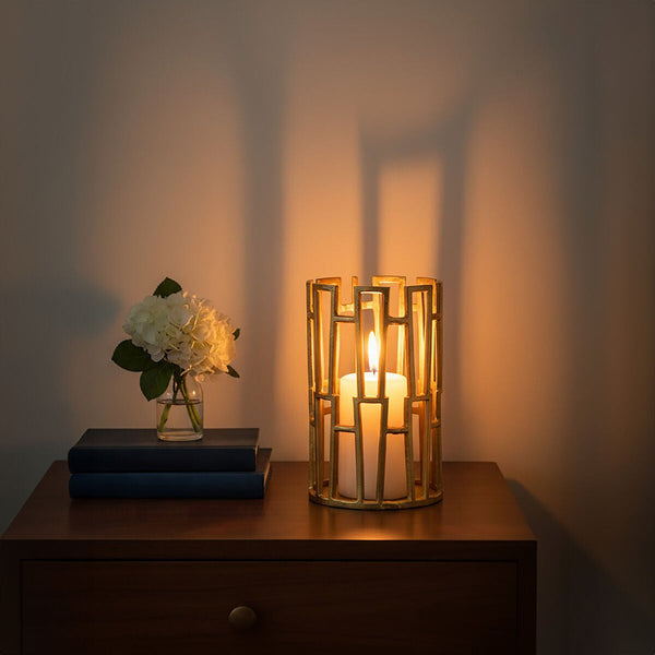 Delphi Aluminium Candle Holder
