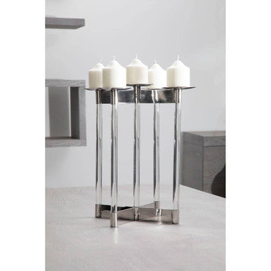 Lucita Silver Candelabra