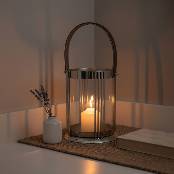 Astro Small Silver Finish Lantern