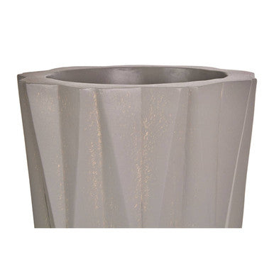 Darnell Small Greyt Faceted Planter