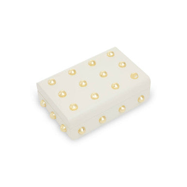 Frida Small Cream and Gold Trinket Box
