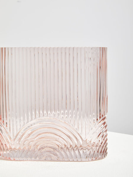 Bardi Large Pink Glass Vase