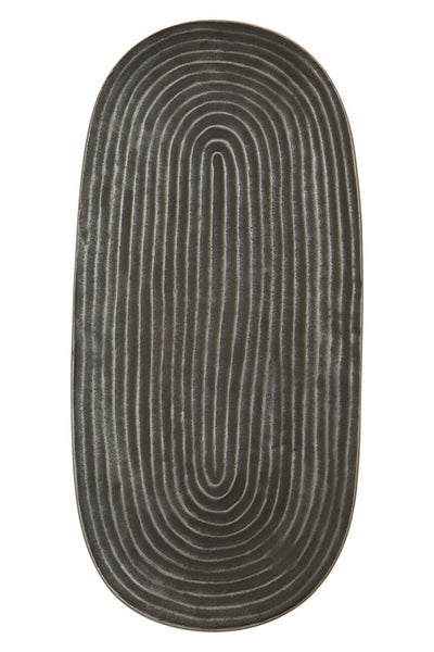 Dax Small Grey Oval Dish