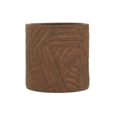 Darnell Brown Textured Planter