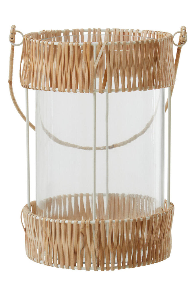 Kuta Natural And White Large Lantern