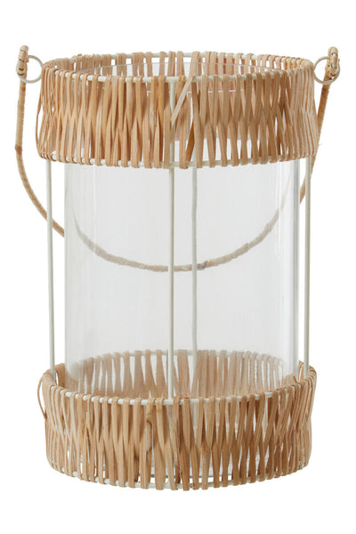 Kuta Natural And White Large Lantern