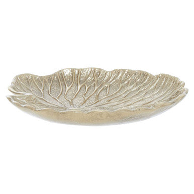 Salma Small Gold Finish Lotus Leaf Plate