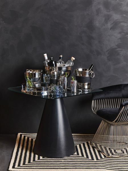 Silver Finish Mirrored Tray | Cruzar
