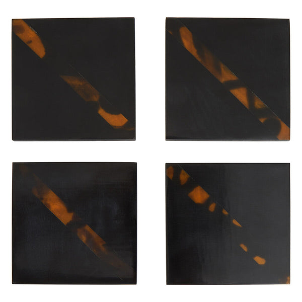 Roma Set Of Four Tortoise Shell Coasters