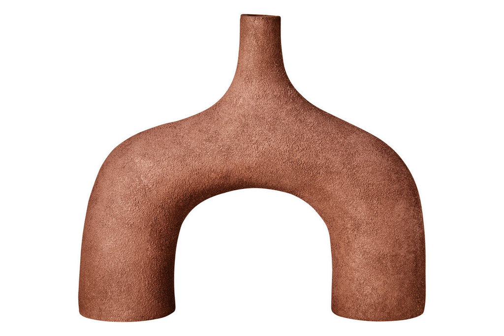 Dunas Large Textured Red Abstract Vase