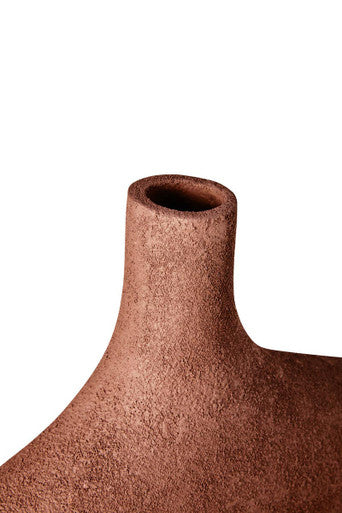 Dunas Large Textured Red Abstract Vase
