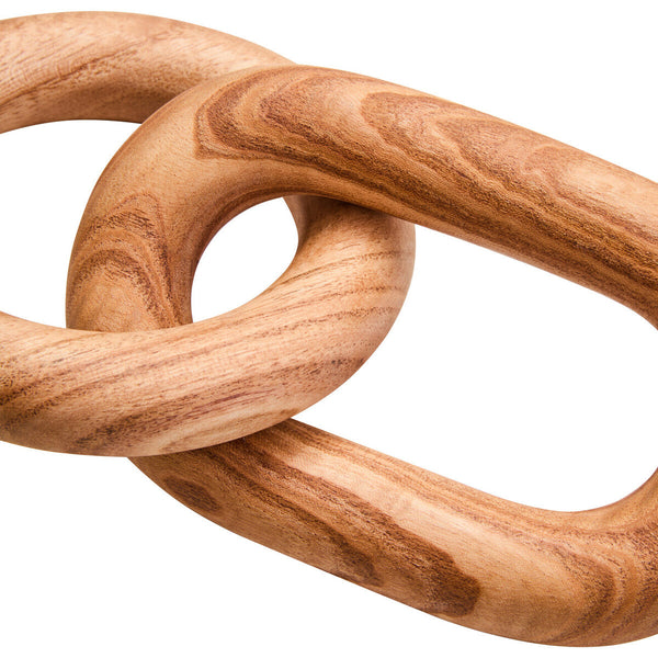 Cato Natural Wood 2 Link Chain Decor