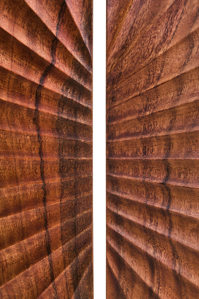 Westo Brown Wood Sculpture With Black Base