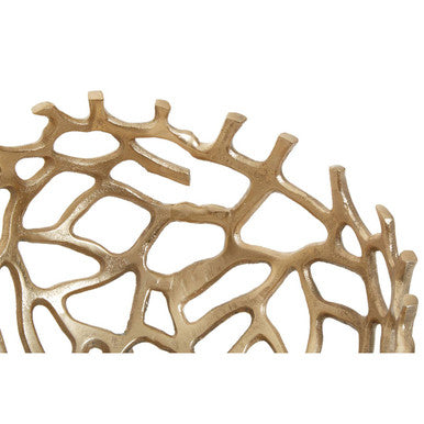 Prato Small Gold Finish Coral Effect Bowl